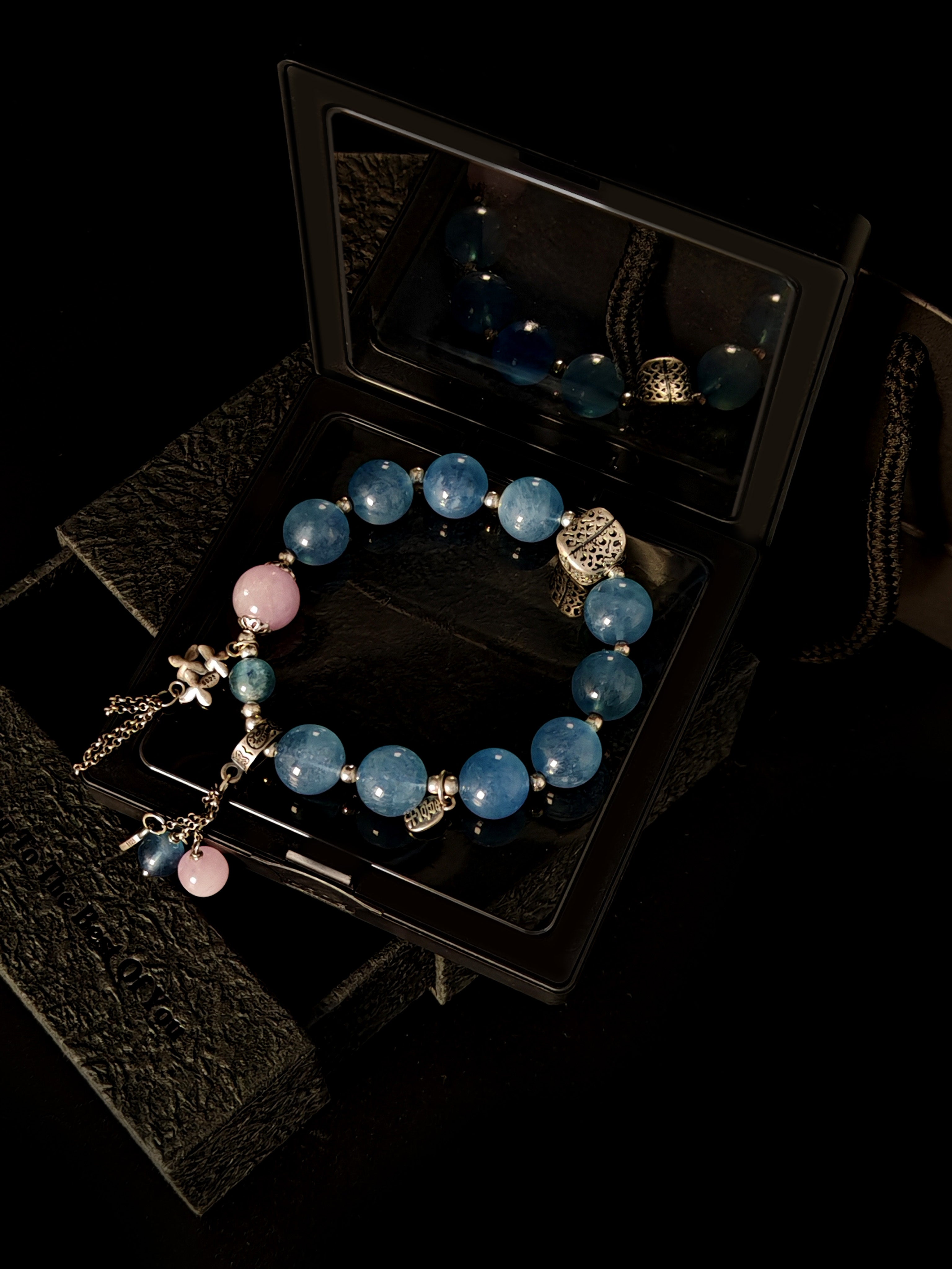 Crystal bracelet silver accessories custom bangle blue crystal
