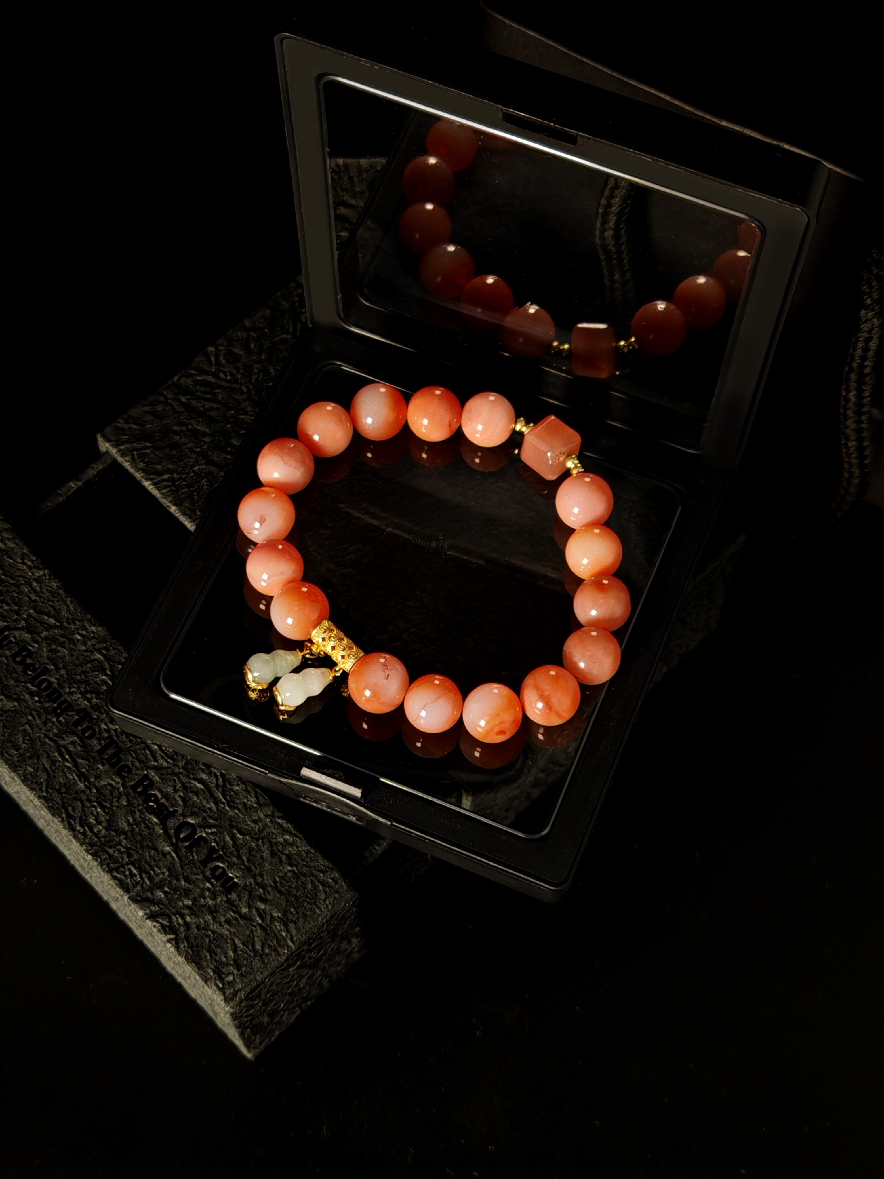 Agate bracelet for women gold accessories custom bangle natural crystal