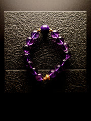 18k Gold Fortune Dark Purple Bracelet