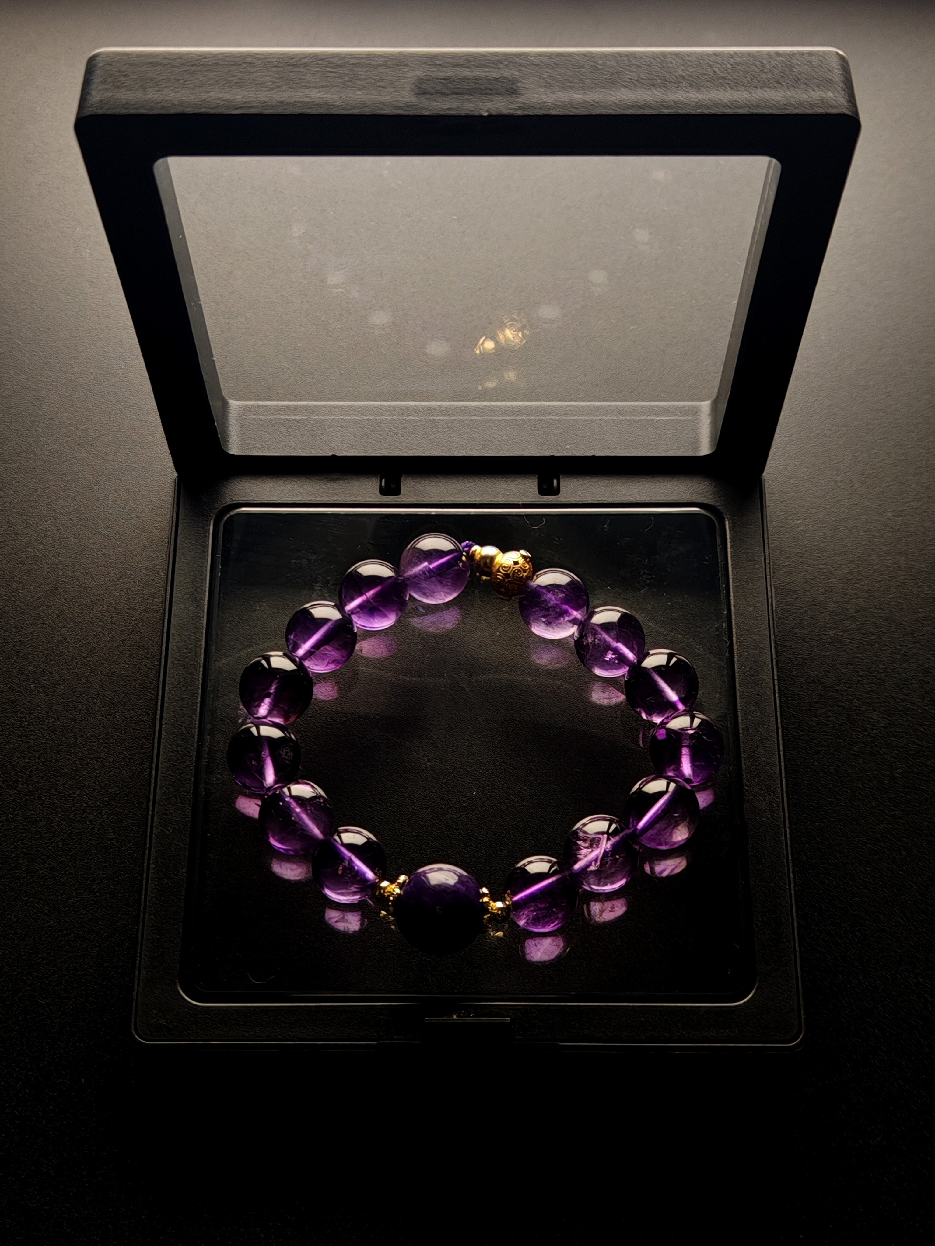 18k Gold Fortune Dark Purple Bracelet