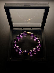 18k Gold Fortune Dark Purple Bracelet