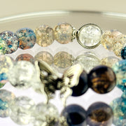 bracelet silver custom bangle real multicolor crystal