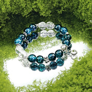crystal bracelet custom bangle blue crystal 