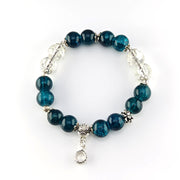 crystal bracelet custom bangle blue crystal 