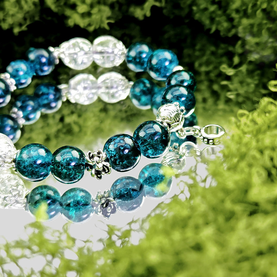 crystal bracelet custom bangle blue crystal 