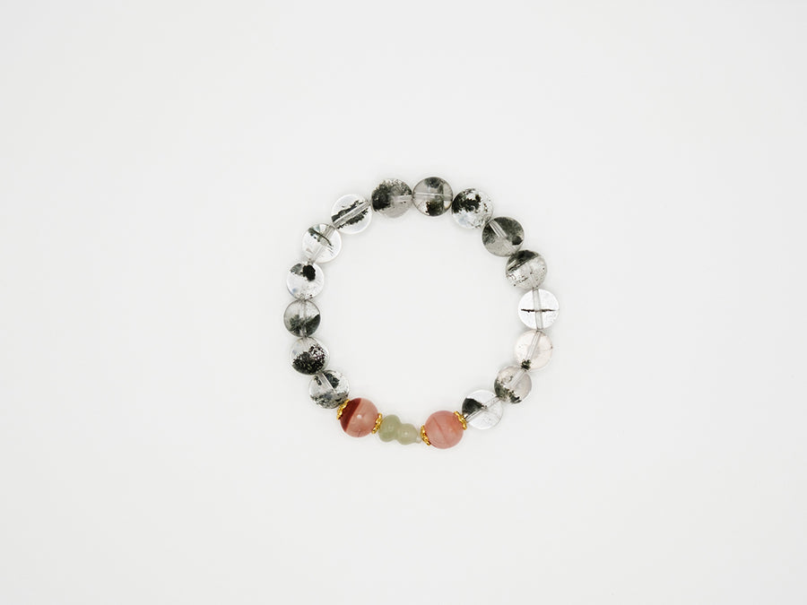 Crystal bracelet for women custom bangle natural crystal beads