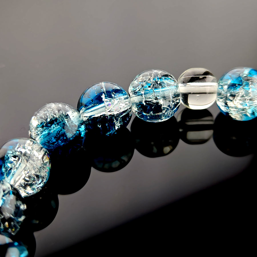 Crystal bracelet blue jewelry custom bangle real crystal