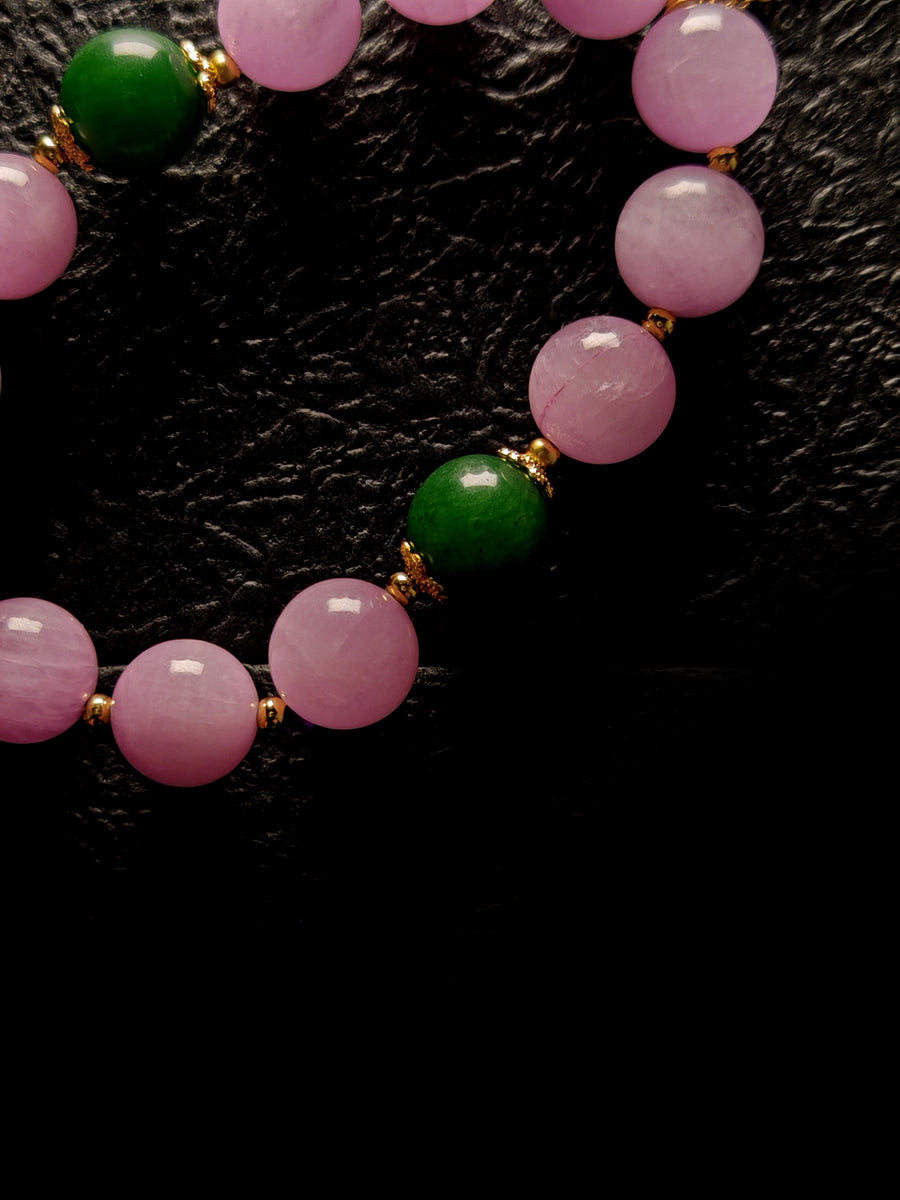 Crystal bracelet for women custom bangle natural purple crystal beads