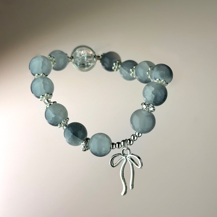 bracelet silver custom bangle real green crystal quartz